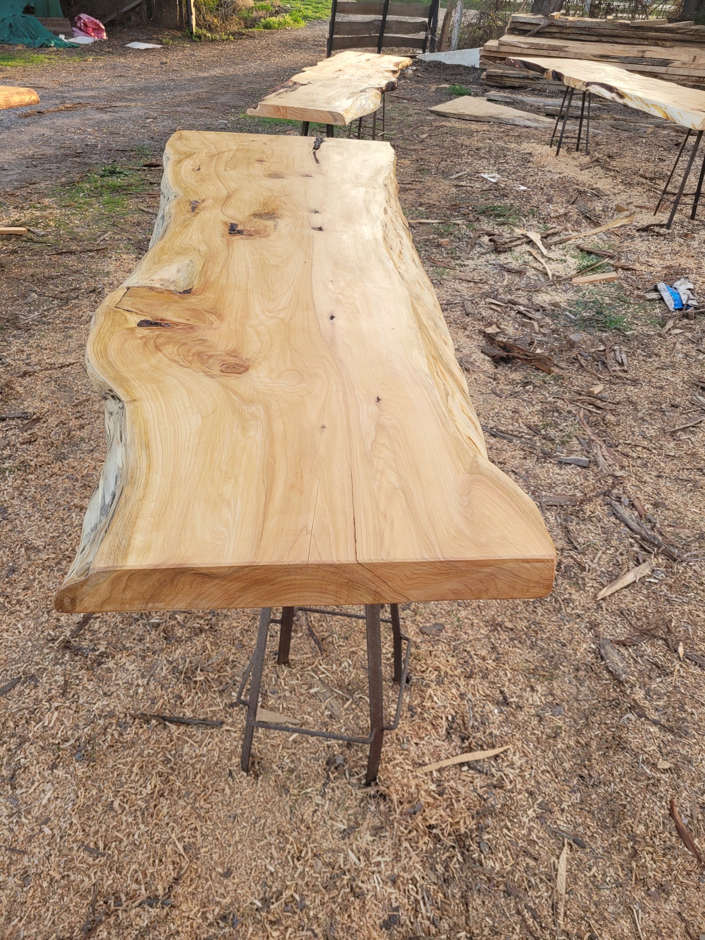 Cubierta madera rústica de una pieza