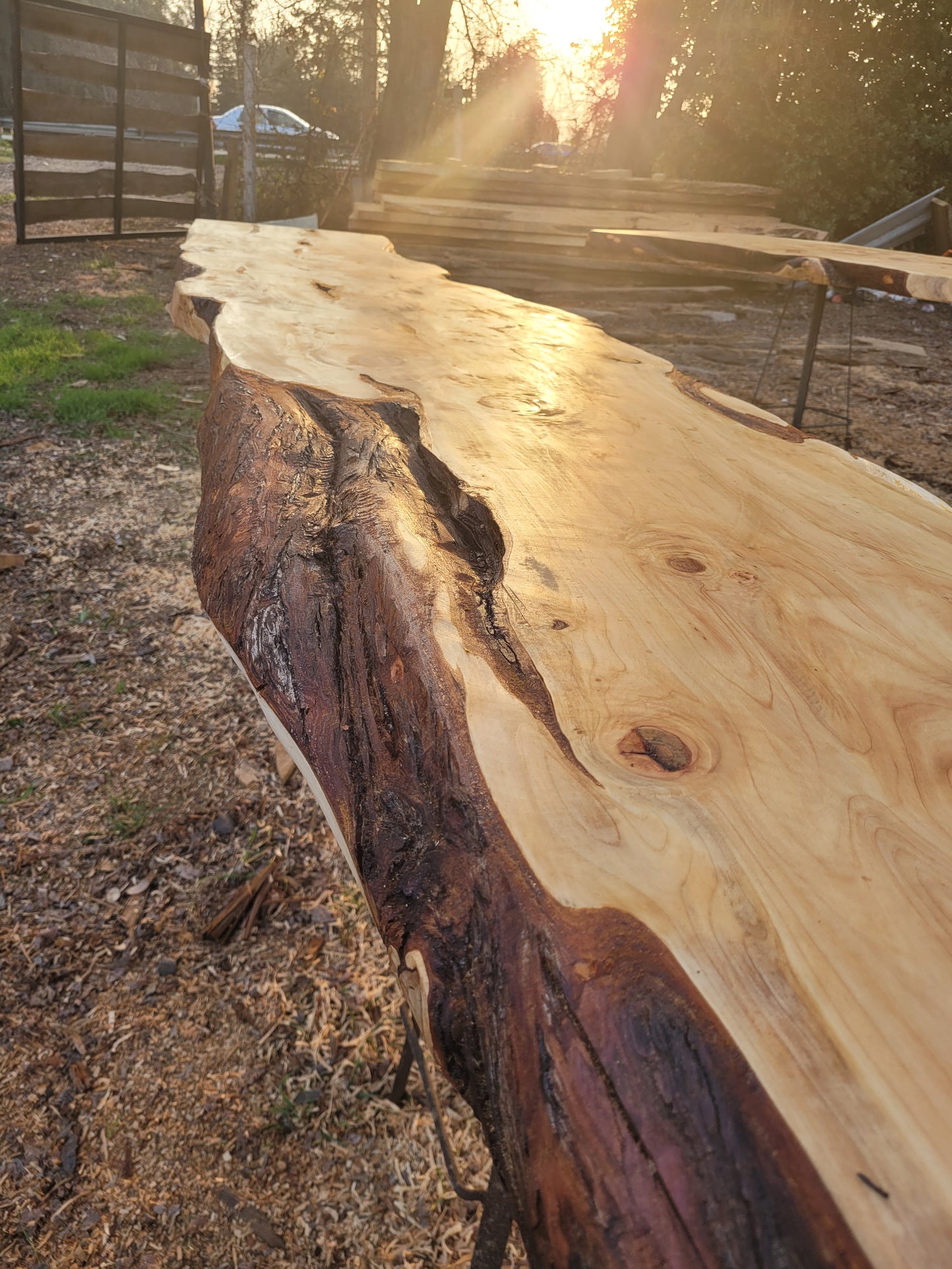 Cubierta madera rústica de una pieza