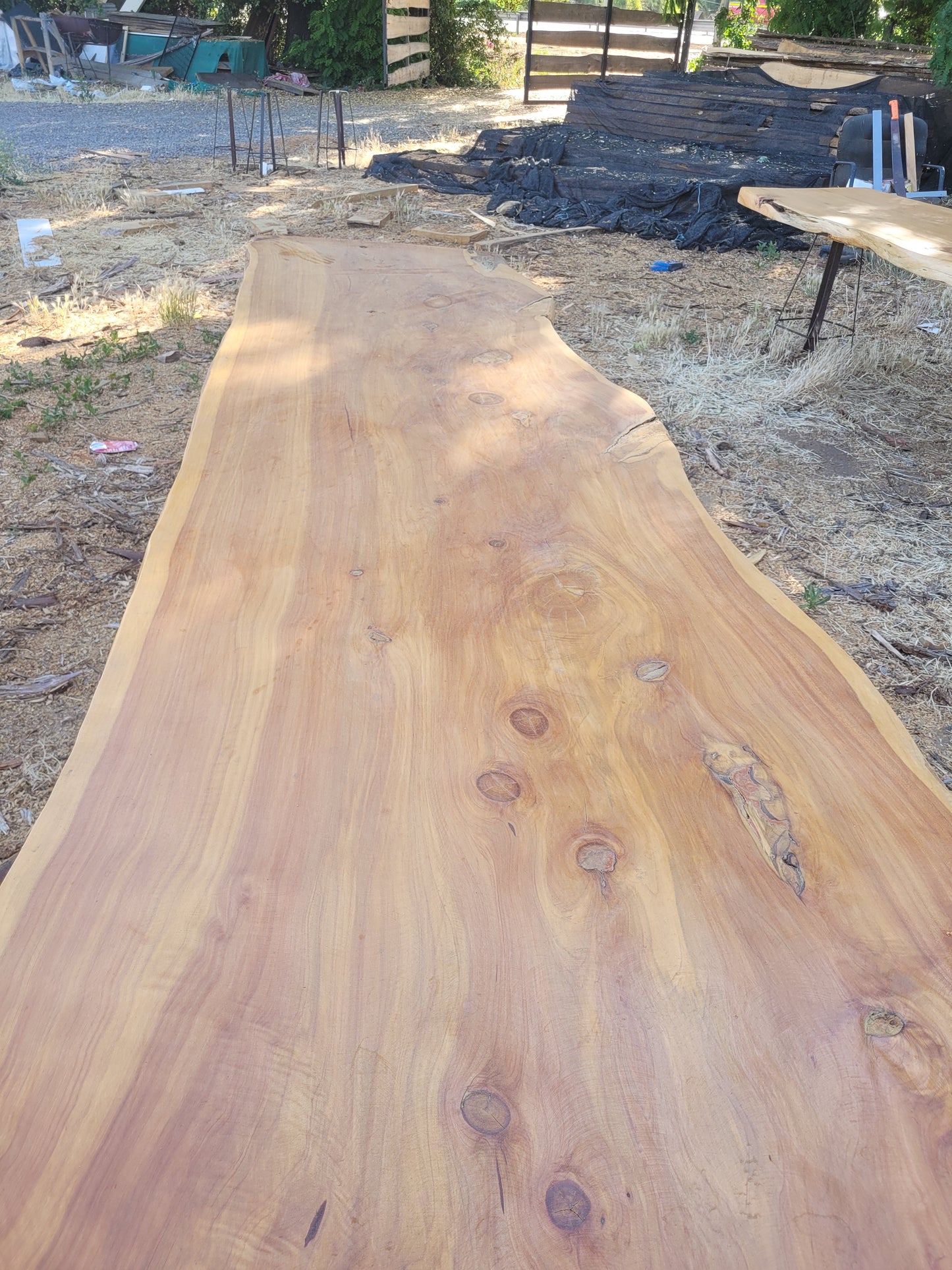 Cubierta madera rústica de una pieza